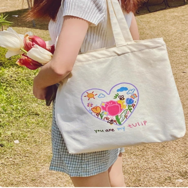 Bolsa de tela grande capacidad con diseño pequeño y moderno - The Noble Style