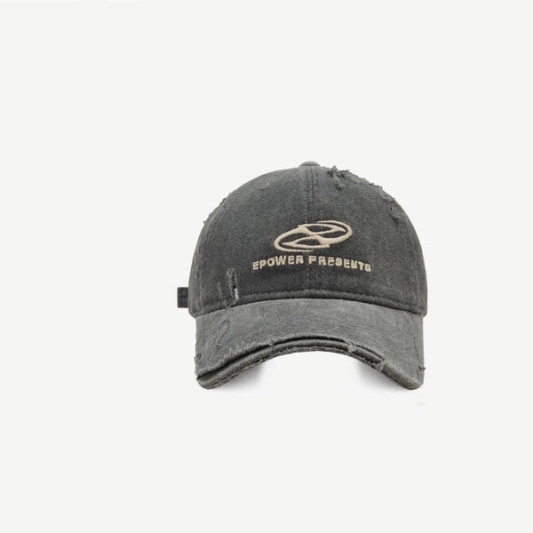 Gorra de béisbol denim desgastada y rasgada estilo urbano - The Noble Style