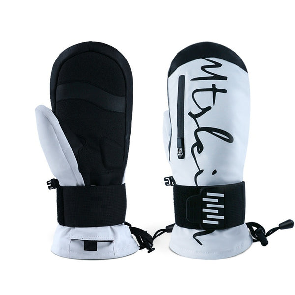 Guantes de esquí impermeables con muñequera incorporada, absorción de impactos, calidez y resistencia al agua - The Noble Style