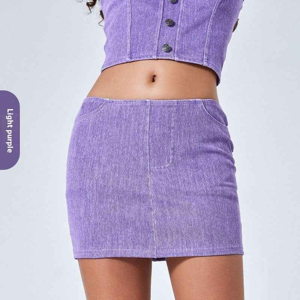 Falda de Yoga Alta de Jean en Nuevos Colores para Primavera y Verano