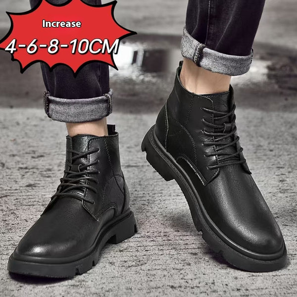 Botas elevadoras de hombre Martin otoño 10cm transpirables - The Noble Style