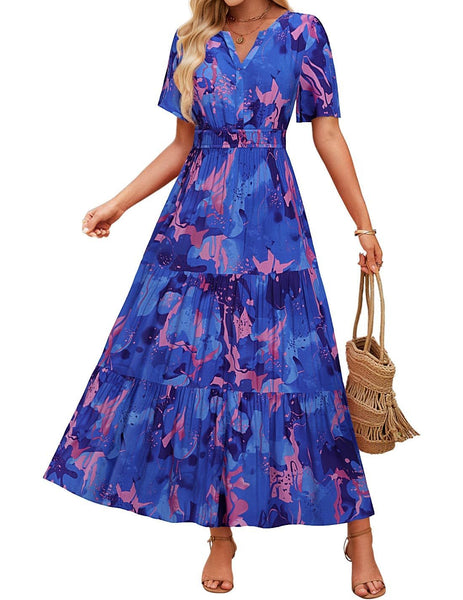 Vestido Maxi Floral de Verano - Casual y Elegante para el Verano - The Noble Style