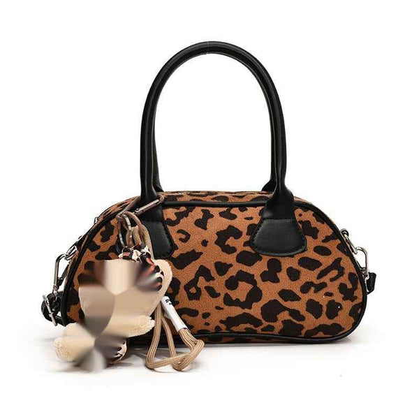 Bolso de boliche retro para mujer de mano satinada