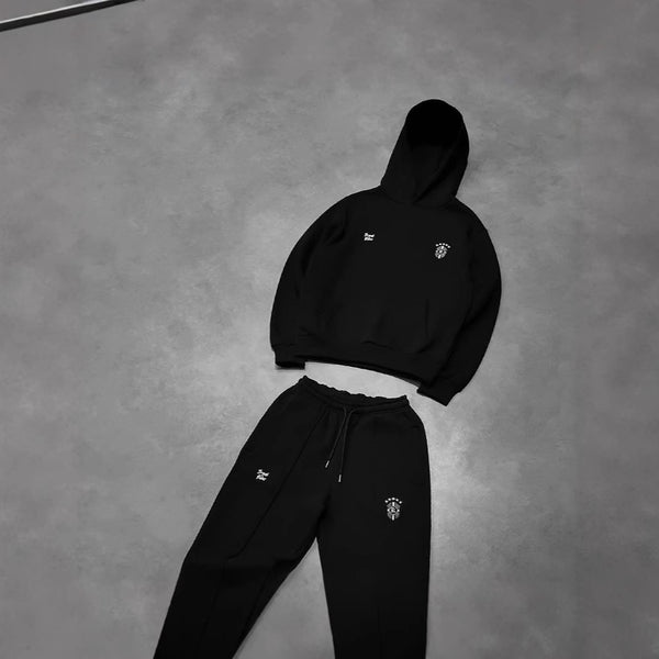 Chaqueta con capucha y pantalones deportivos: sudadera de manga larga y pantalones cómodos - The Noble Style