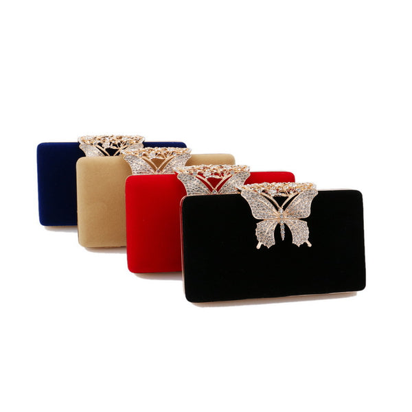 Bolso de terciopelo para mujer para banquetes y eventos de noche - The Noble Style