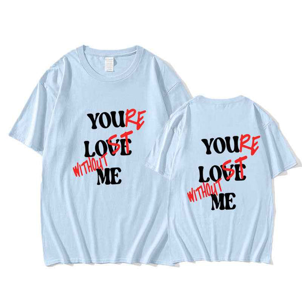 Camiseta impresa You Love Me para verano, mujer y hombre, corta sl