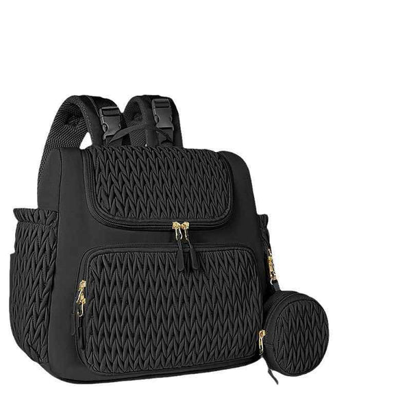 Mochila de pañales multifuncional: Nueva mochila de pañales acolchada y multifuncional