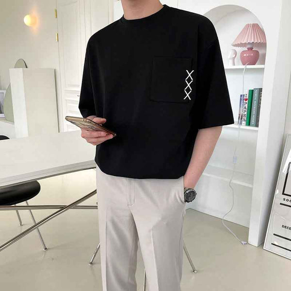 Camiseta bordada de verano для hombres: diseño de verano para hombres con estilo