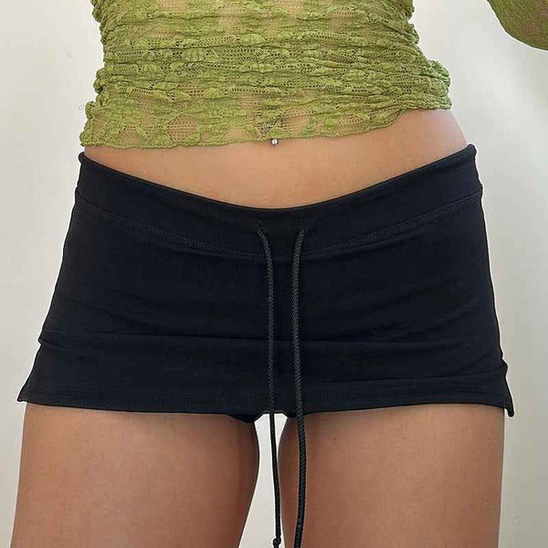 Pantalones Falda Ajustados con Cuerda de Ajuste, Bajo Cintura y Antideslizantes