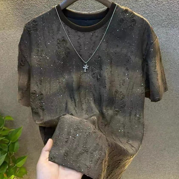 Camiseta de verano masculina estilo americano de manga corta de alta calidad - The Noble Style