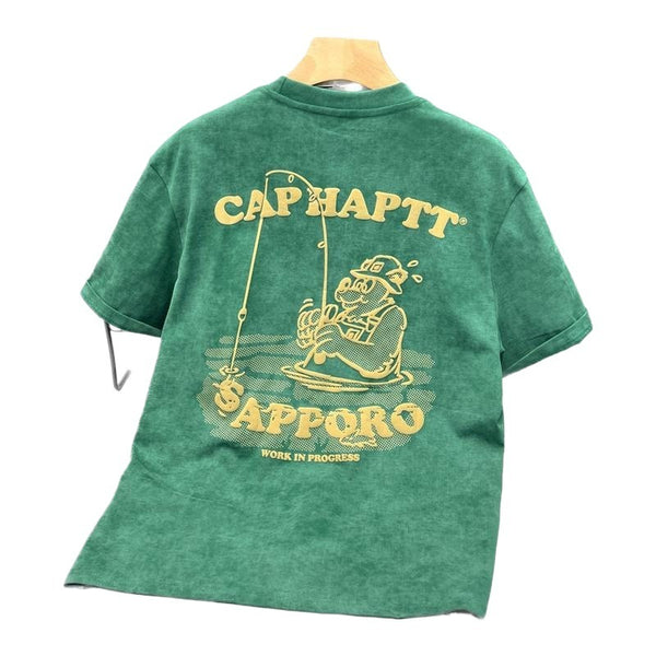 Camiseta de verano masculina estilo americano de manga corta de alta calidad - The Noble Style