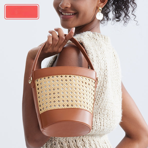 Bolso de ratán tejido a mano para mujeres - Nueva bolsa artesanal - The Noble Style