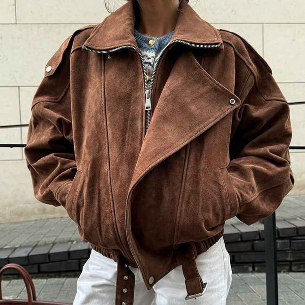 Abrigo corto suelto mujer para un estilo moderno y cómodo