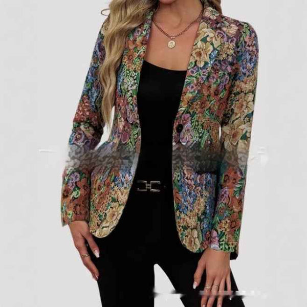 Abrigo elegante mujer un botón - Nuevo abrigo de moda elegante para mujeres