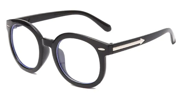 Fashion Arrow Round Blue Light Blocking Glasses