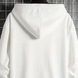 Sudadera con capucha geométrica para hombre con bolsa - Estilo casual - The Noble Style