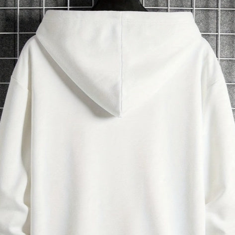 Sudadera con capucha geométrica para hombre con bolsa - Estilo casual - The Noble Style