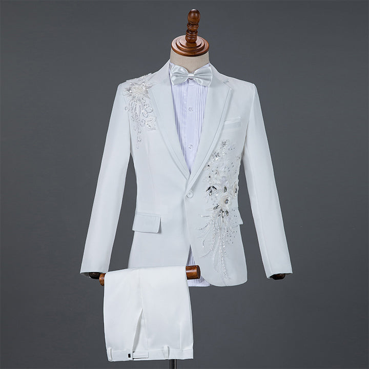 Traje de Lentejuelas para Hombre - Conjunto de Rendimiento Elegante - The Noble Style