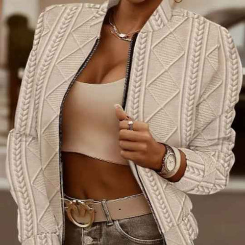 Chaqueta bomber casual mujer con zip para un estilo moderno