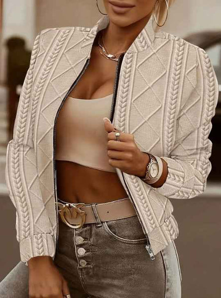 Chaqueta bomber casual mujer con zip para un estilo moderno
