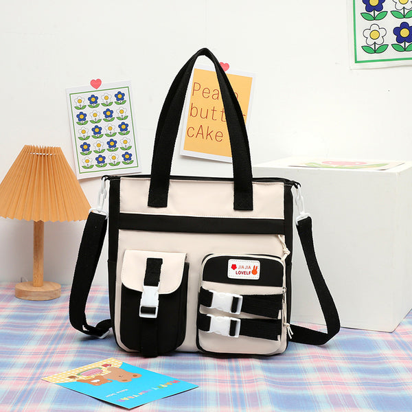 Bolsa de arte escolar un hombro para estudiantes de primaria, mochila de estudio para niños y niñas. - The Noble Style