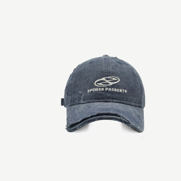 Gorra de béisbol denim desgastada y rasgada estilo urbano - The Noble Style