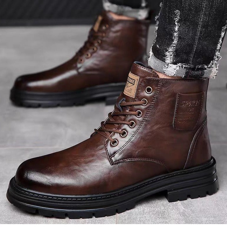 Botas de invierno para hombre: Botas Martin de negocios y ocio masculino - The Noble Style