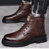 Botas de invierno para hombre: Botas Martin de negocios y ocio masculino - The Noble Style