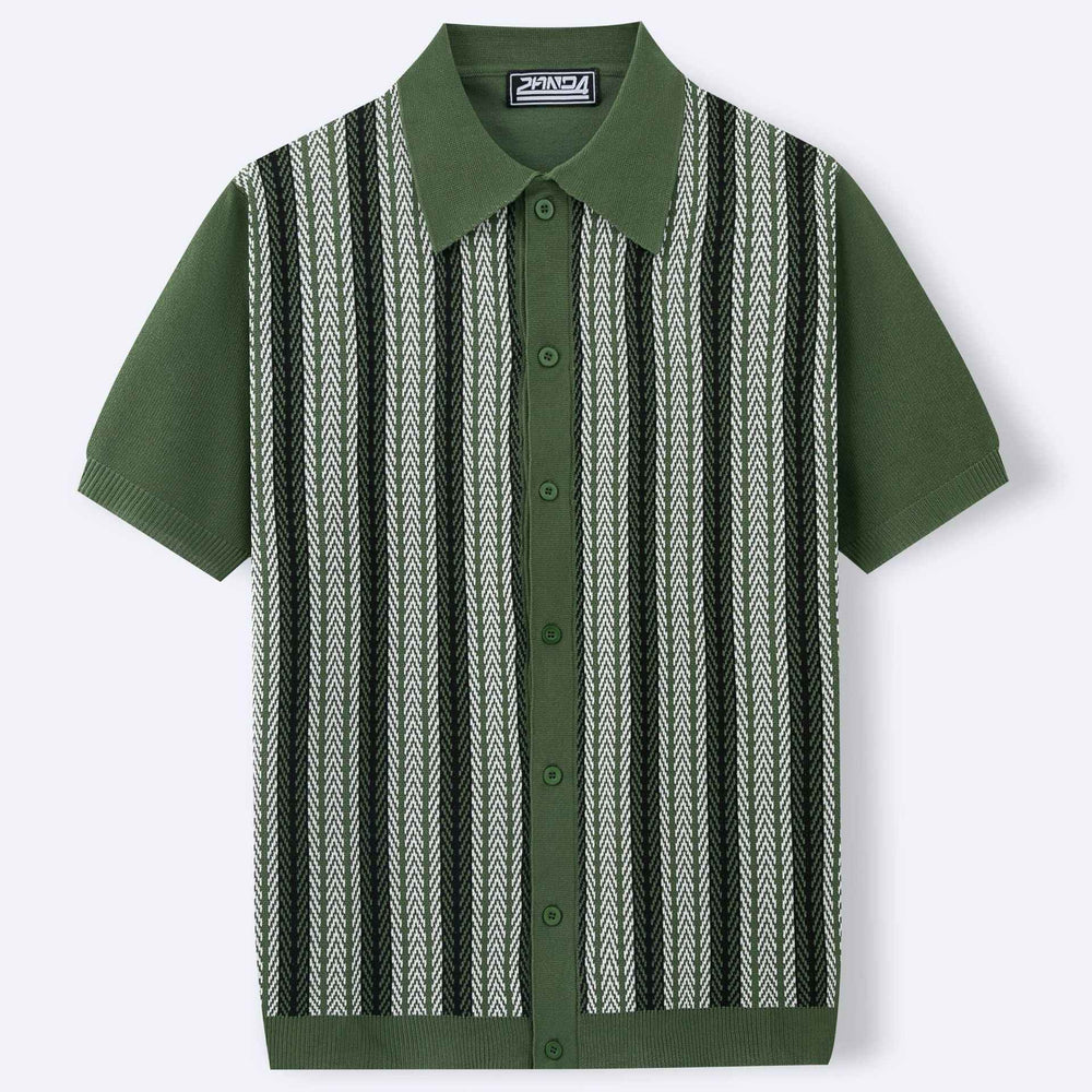 Suéter de jacquard para hombre - Casual a rayas en moda masculina