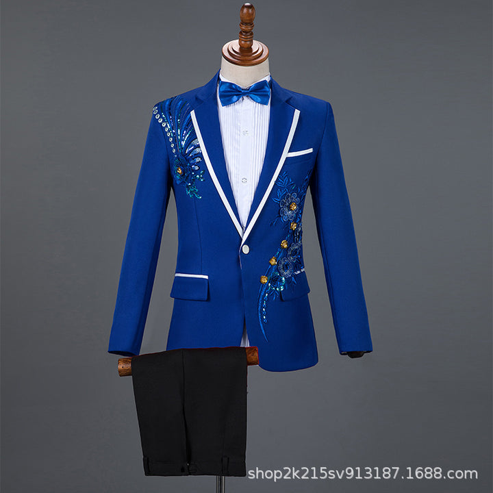 Traje de Lentejuelas para Hombre - Conjunto de Rendimiento Elegante - The Noble Style