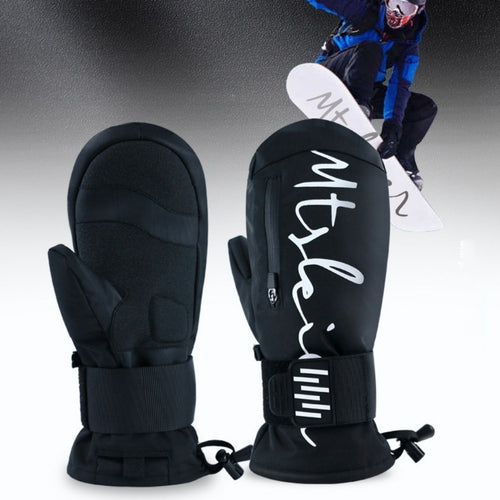 Guantes de esquí impermeables con muñequera incorporada, absorción de impactos, calidez y resistencia al agua - The Noble Style