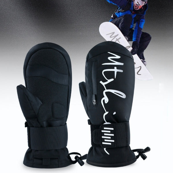 Guantes de esquí impermeables con muñequera incorporada, absorción de impactos, calidez y resistencia al agua - The Noble Style