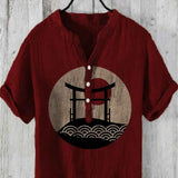 Camisa de moda casual para hombre con estampado digital y estilo personal