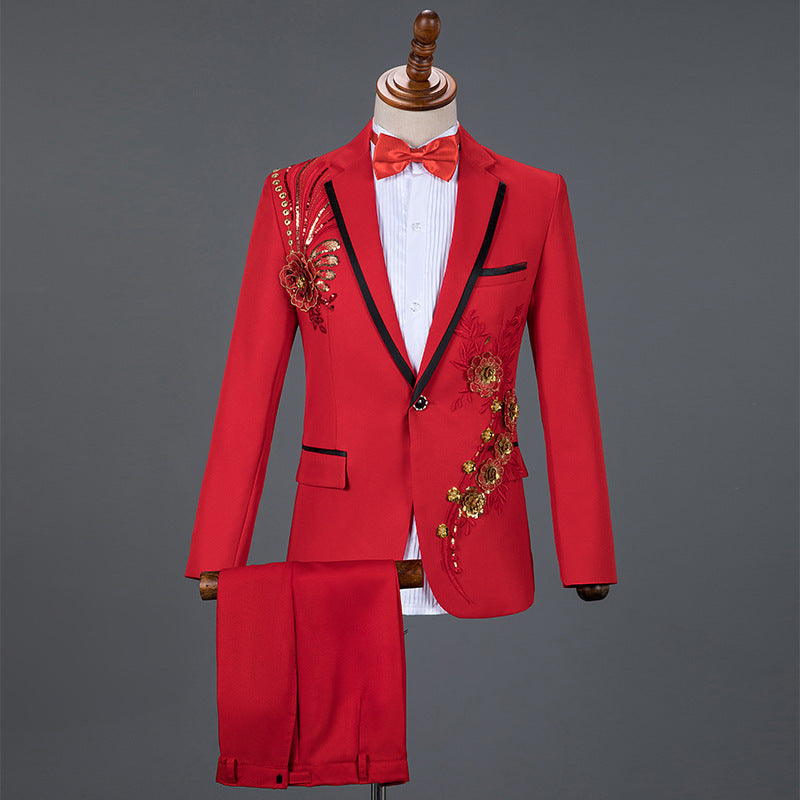 Traje de Lentejuelas para Hombre - Conjunto de Rendimiento Elegante - The Noble Style