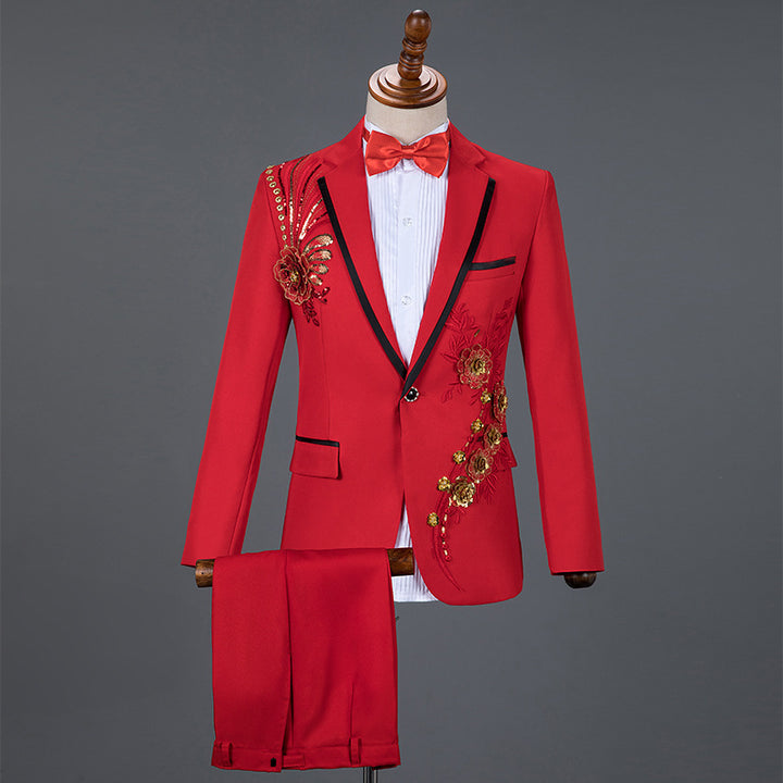 Traje de Lentejuelas para Hombre - Conjunto de Rendimiento Elegante - The Noble Style