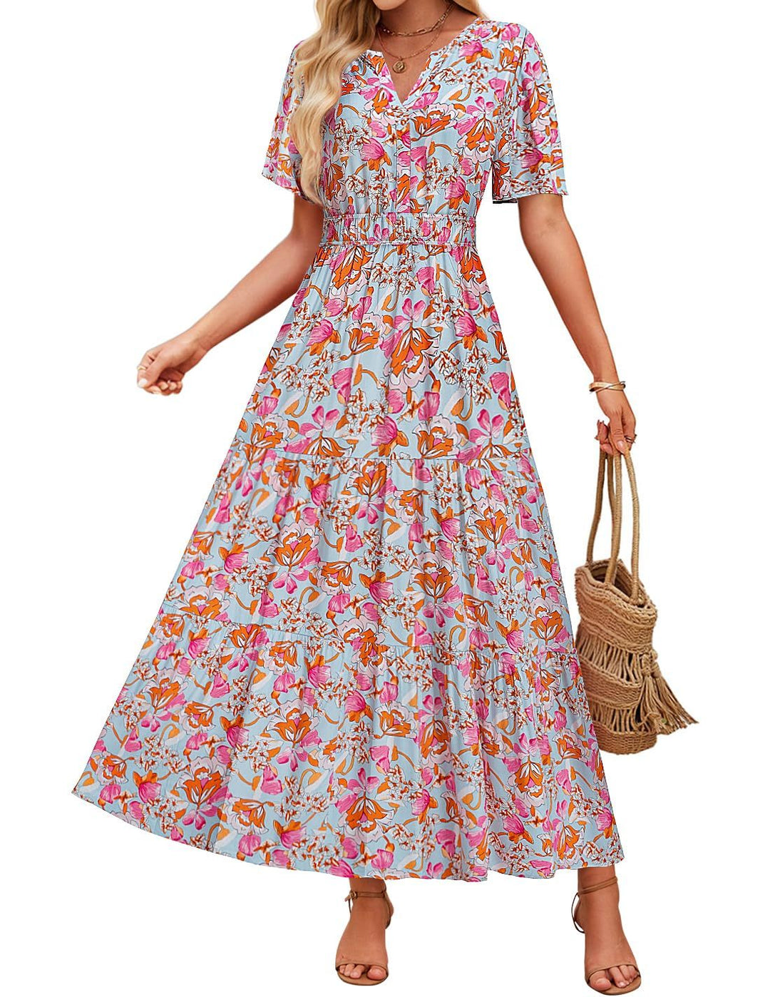 Vestido Maxi Floral de Verano - Casual y Elegante para el Verano