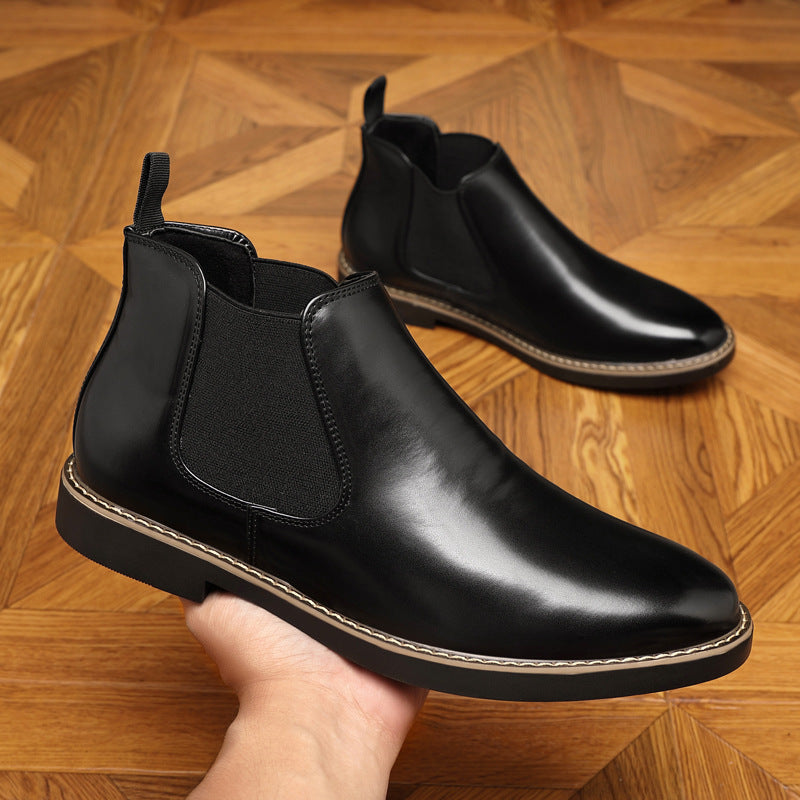 Botas Chelsea grandes otoño invierno con doble elástico para tallas grandes - The Noble Style