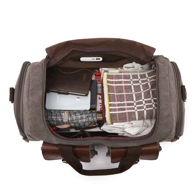 Bolso de viaje portátil de lona estilo europeo americano