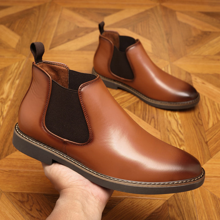 Botas Chelsea grandes otoño invierno con doble elástico para tallas grandes - The Noble Style