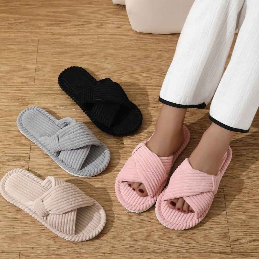 Zapatos de casa antideslizantes planos para parejas