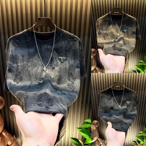 Camiseta de verano masculina estilo americano de manga corta de alta calidad - The Noble Style