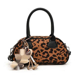 Bolso de boliche retro para mujer de mano satinada