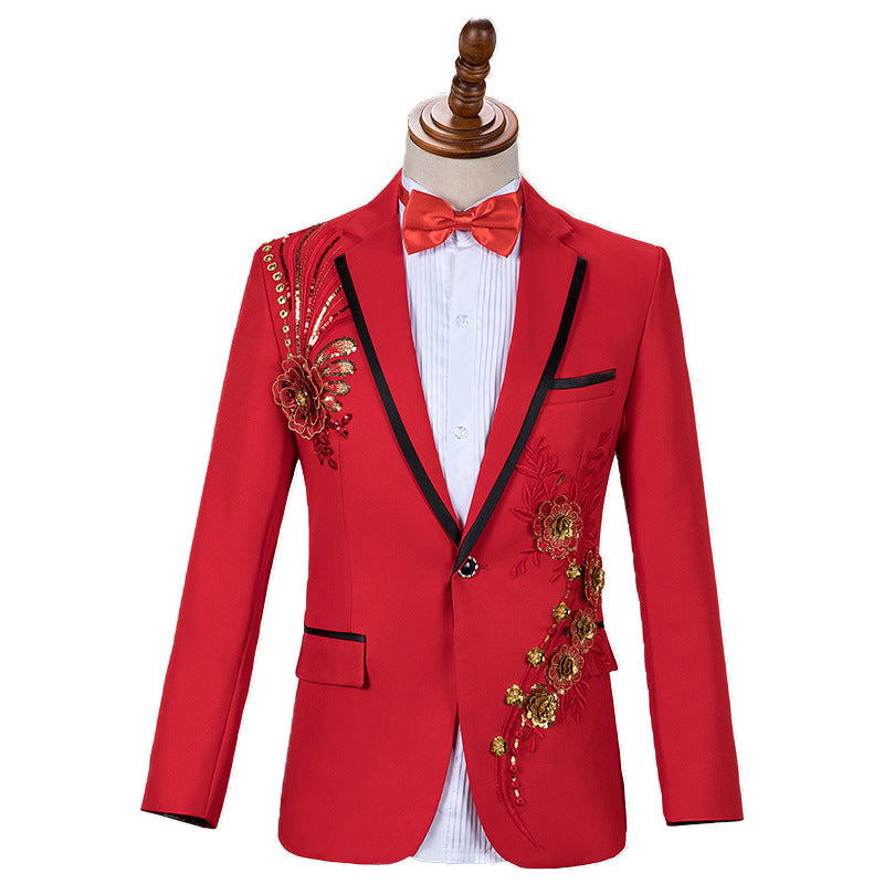 Traje de Lentejuelas para Hombre - Conjunto de Rendimiento Elegante - The Noble Style