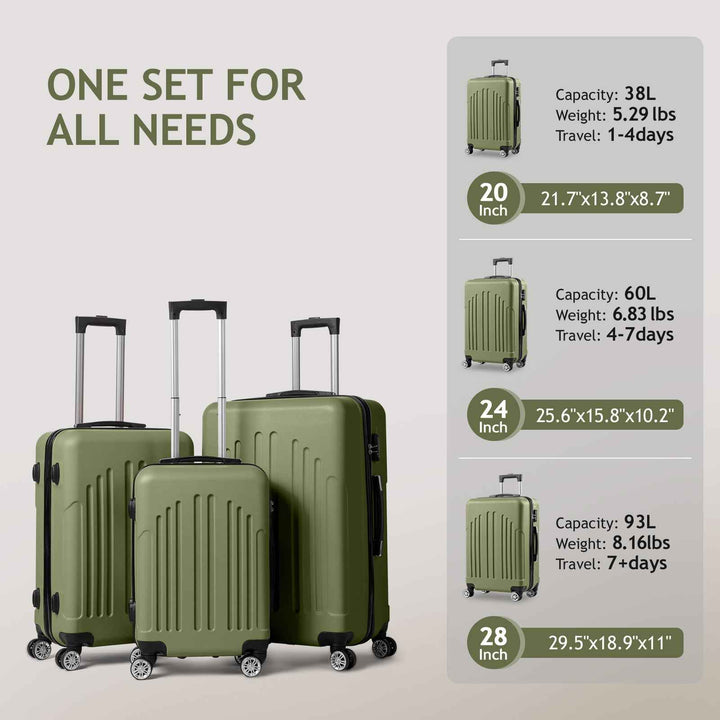 Maleta de rayas verticales: Elegancia y Funcionalidad 3 en 1 para Viajes