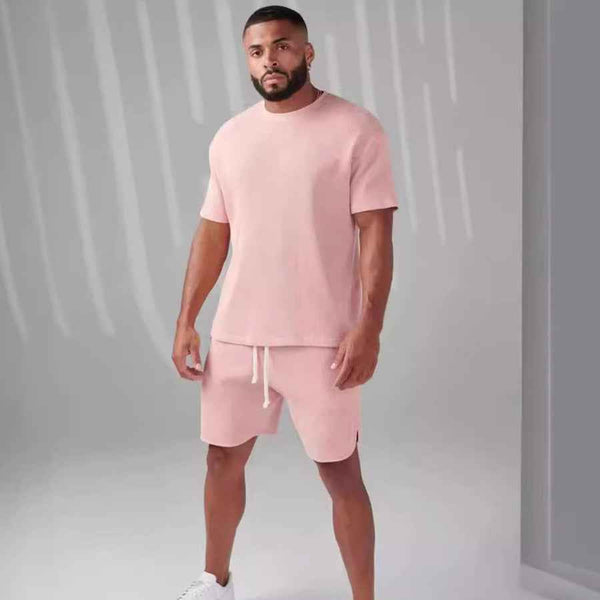 Camiseta deportiva de algodón suelta con diseño a cuadros para fitness y deportes