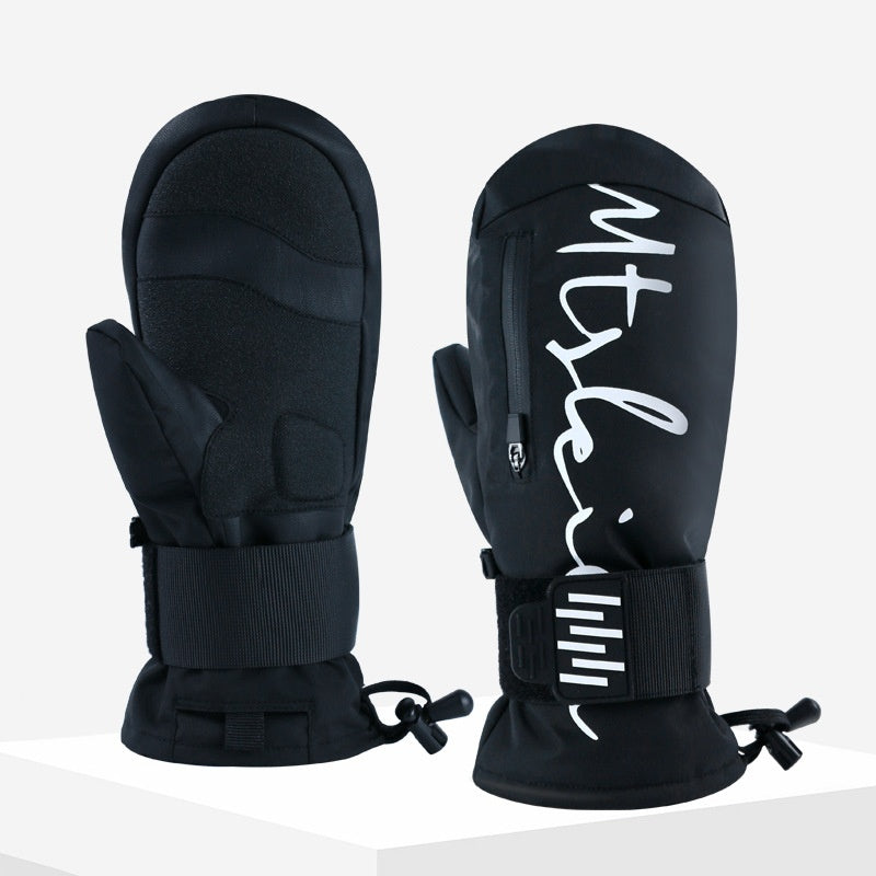 Guantes de esquí impermeables con muñequera incorporada, absorción de impactos, calidez y resistencia al agua - The Noble Style