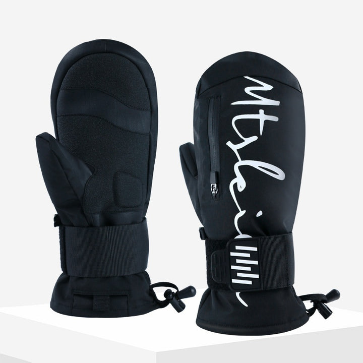 Guantes de esquí impermeables con muñequera incorporada, absorción de impactos, calidez y resistencia al agua - The Noble Style