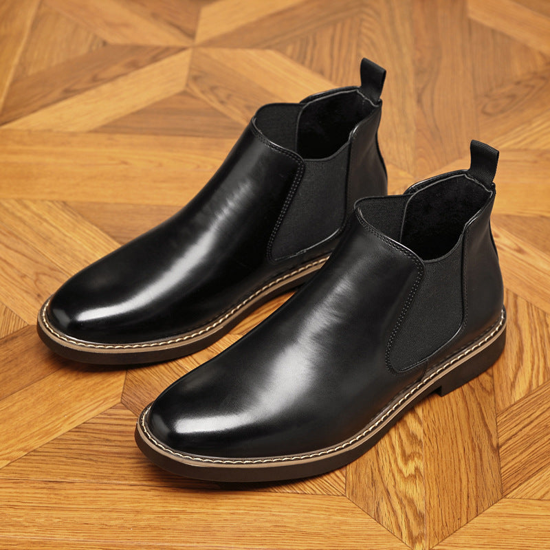 Botas Chelsea grandes otoño invierno con doble elástico para tallas grandes - The Noble Style