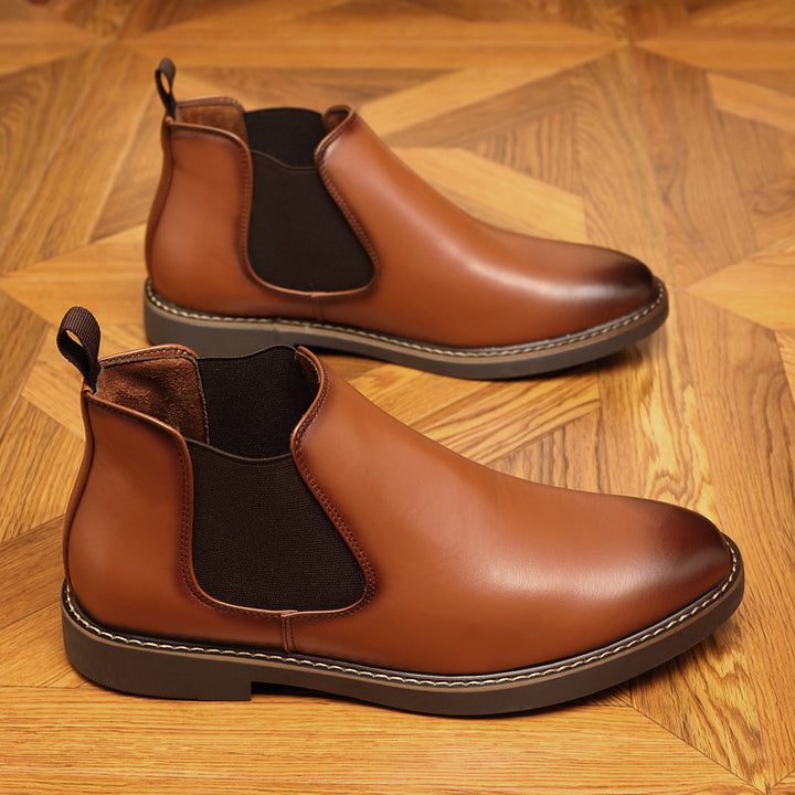 Botas Chelsea grandes otoño invierno con doble elástico para tallas grandes - The Noble Style