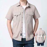Camisa rápida transpirable al aire libre, corta y de secado rápido